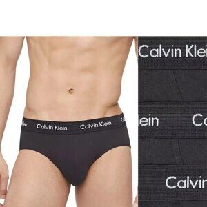 Calvin Klein XXL Men's 100% Cotton Classics 3-Pack Brief Black - NB3999-001